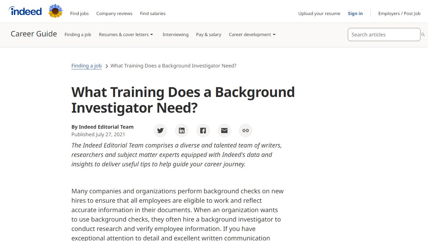 What Training Does a Background Investigator Need?